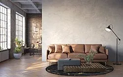 Tapete redondo - Vieste (antracit/dourado)