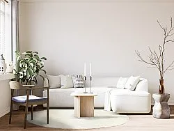 Tapete redondo - Dhurry (branco)