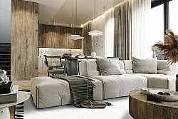 Tapete Wilton - Zebra boarder (preto/branco)