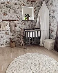 Tapetes redondos - Stettin (offwhite)