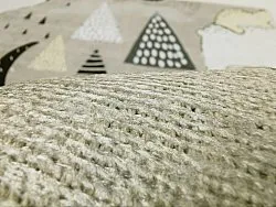 Tapete infantil - Piggyback Ride (cinza)