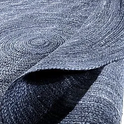 Tapete redondo de juta - Amasia (azul)