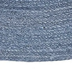 Tapete redondo de juta - Amasia (azul)