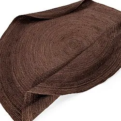 Tapete redondo de juta - Amasia (café)