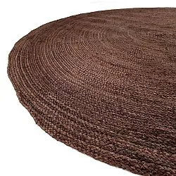 Tapete redondo de juta - Amasia (café)