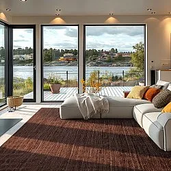 Tapete de juta - Amasia (café)