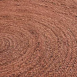 Tapete redondo de juta - Amasia (castanha)