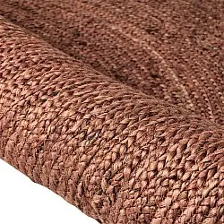 Tapete redondo de juta - Amasia (castanha)