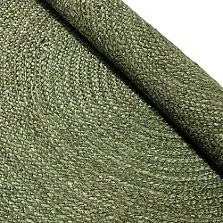 Tapete redondo de juta - Amasia (verde militar)