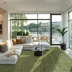 Tapete de juta - Amasia (verde militar)