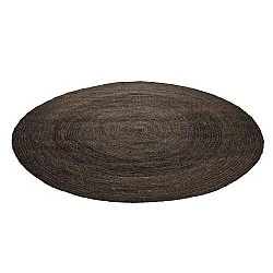 Tapete redondo de juta - Amasia (cinza escuro)
