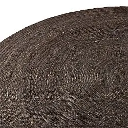 Tapete redondo de juta - Amasia (cinza escuro)