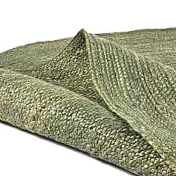 Tapete redondo de juta - Amasia (azeitona)