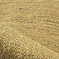 Tapete redondo de juta - Amasia (laranja)