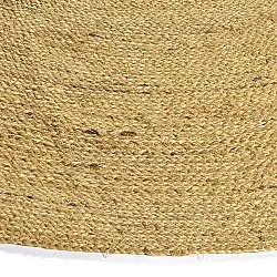 Tapete redondo de juta - Amasia (laranja)