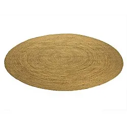 Tapete redondo de juta - Amasia (laranja)