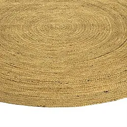 Tapete redondo de juta - Amasia (laranja)