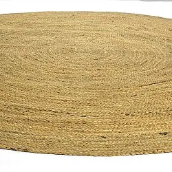 Tapete redondo de juta - Amasia (laranja)