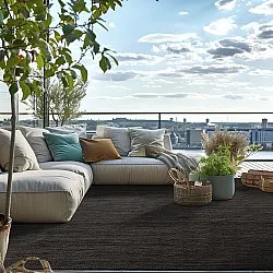 Tapete de juta - Amasia (preto)