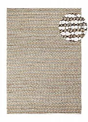 Tapete de juta - Bally Jute/wool Bubble (natureza/branco)