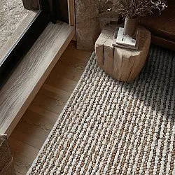 Tapete de juta - Bally Jute/wool Bubble (natureza/branco)