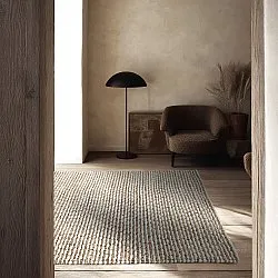 Tapete de juta - Bally Jute/wool Bubble (natureza/branco)