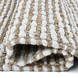 Tapete de juta - Bally Jute/wool Bubble (natureza/branco)