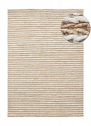 Tapete de juta - Howrah Braided Jute (natureza/branco)