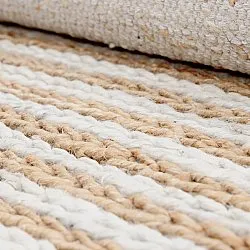 Tapete de juta - Howrah Braided Jute (natureza/branco)
