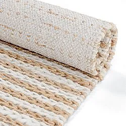 Tapete de juta - Howrah Braided Jute (natureza/branco)