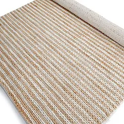 Tapete de juta - Howrah Braided Jute (natureza/branco)