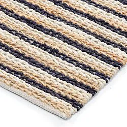 Tapete de juta - Howrah Braided Jute (natural/branco/preto)