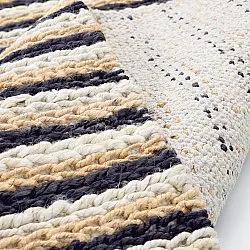 Tapete de juta - Howrah Braided Jute (natural/branco/preto)