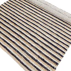Tapete de juta - Howrah Braided Jute (natural/branco/preto)