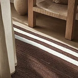 Tapete de juta - Jessore (marrom/branco)