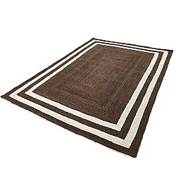 Tapete de juta - Jessore (marrom/branco)