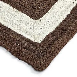 Tapete de juta - Jessore (marrom/branco)