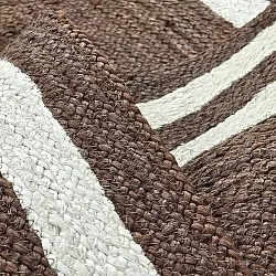 Tapete de juta - Jessore (marrom/branco)