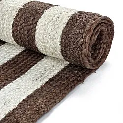 Tapete de juta - Jessore (marrom/branco)