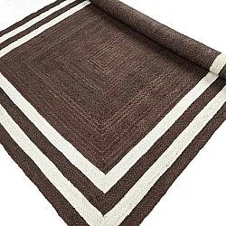 Tapete de juta - Jessore (marrom/branco)