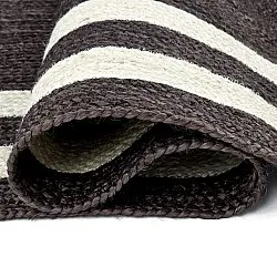 Tapete de juta - Jessore (taupe escuro/branco)
