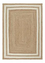 Tapete de juta - Jessore (natureza/branco)