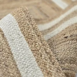 Tapete de juta - Jessore (natureza/branco)