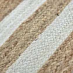 Tapete de juta - Jessore (natureza/branco)