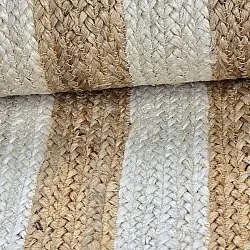 Tapete de juta - Jessore (natureza/branco)