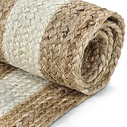 Tapete de juta - Jessore (natureza/branco)