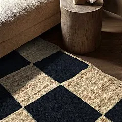 Tapete de juta - Khulna (natural/preto)