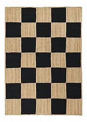 Tapete de juta - Khulna (natural/preto)
