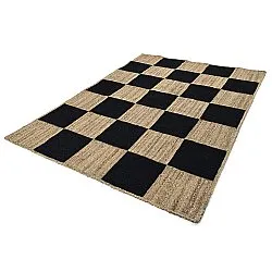 Tapete de juta - Khulna (natural/preto)