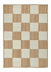 Tapete de juta - Khulna (natureza/branco)